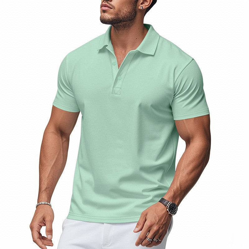 James Oxford Slim Fit Short Sleeve Polo Shirt for Men