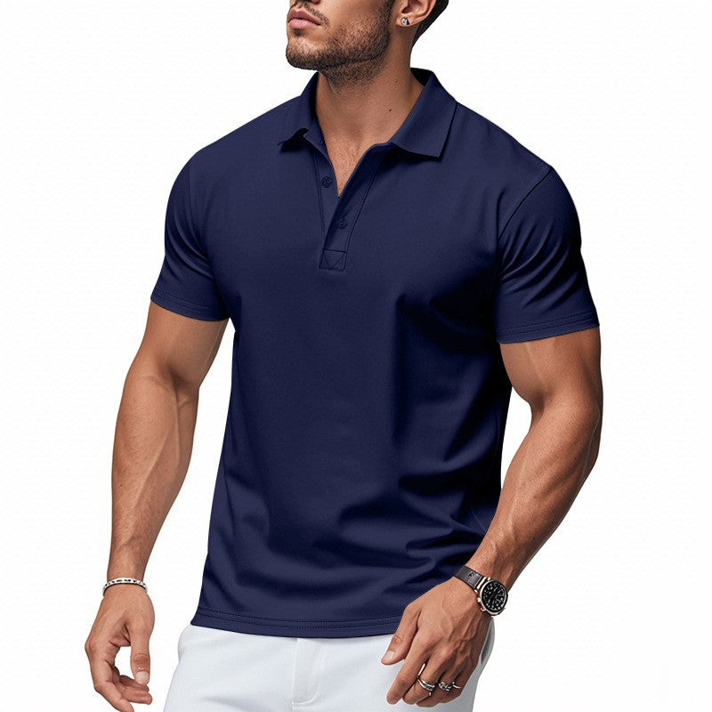 James Oxford Slim Fit Short Sleeve Polo Shirt for Men