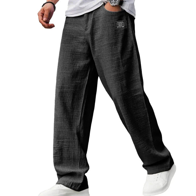James Oxford Lightweight Straight-Leg Trousers