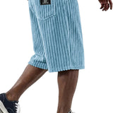 James Oxford | Corduroy Shorts with Embroidery Detail