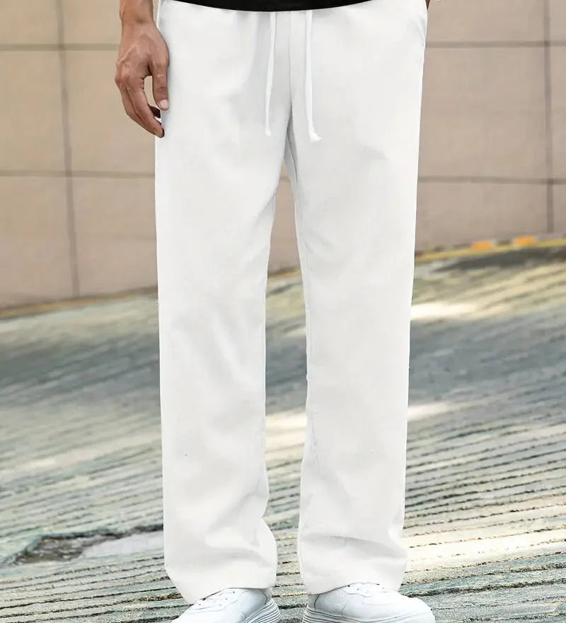 Valery Casual Linen Summer Trousers
