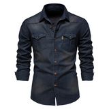 James Oxford Denim Shirt for Men