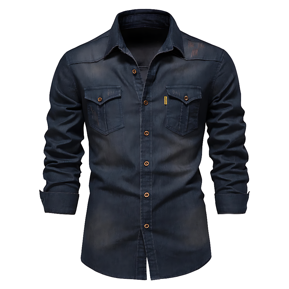 James Oxford Denim Shirt for Men