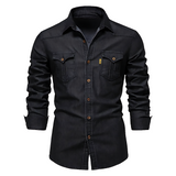 James Oxford Denim Shirt for Men