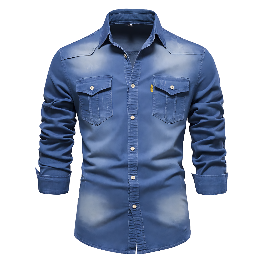 James Oxford Denim Shirt for Men