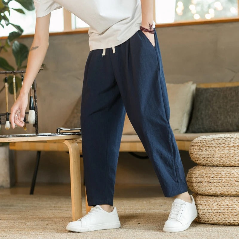 James Oxford Comfortable Drawstring Trousers