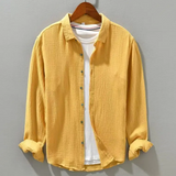 James Oxford Elegant Soft Silk-Like Cotton Shirt