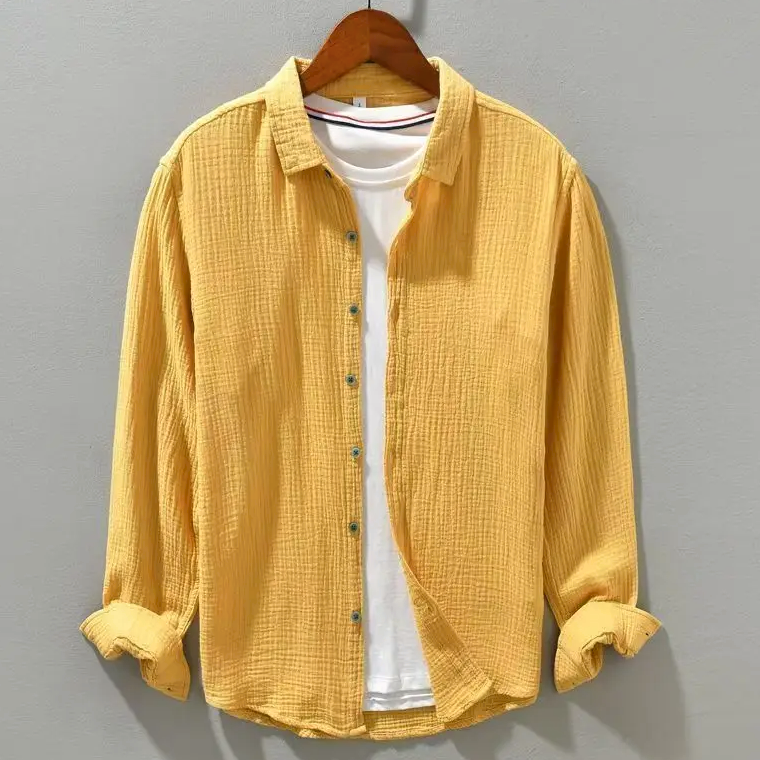 James Oxford Elegant Soft Silk-Like Cotton Shirt