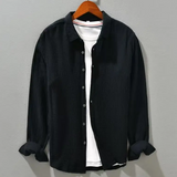 James Oxford Elegant Soft Silk-Like Cotton Shirt