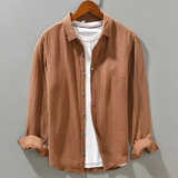 James Oxford Elegant Soft Silk-Like Cotton Shirt