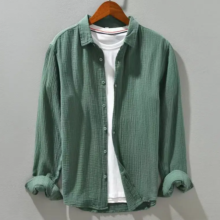 James Oxford Elegant Soft Silk-Like Cotton Shirt