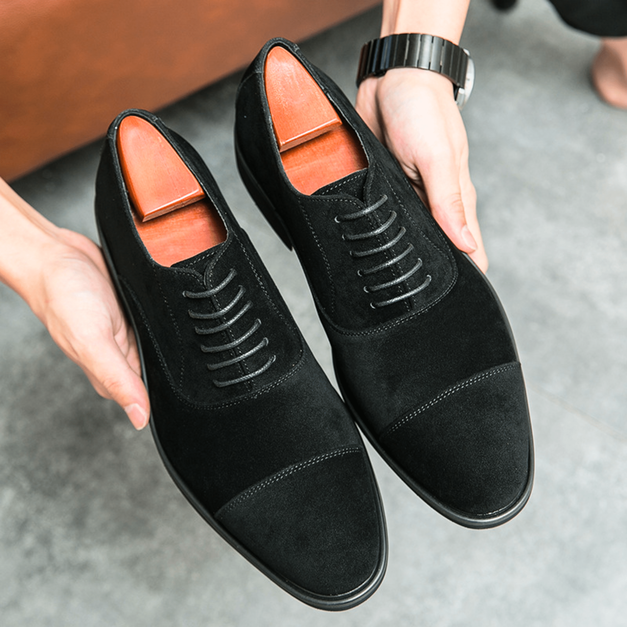 James Oxford Suede Shoes for Men