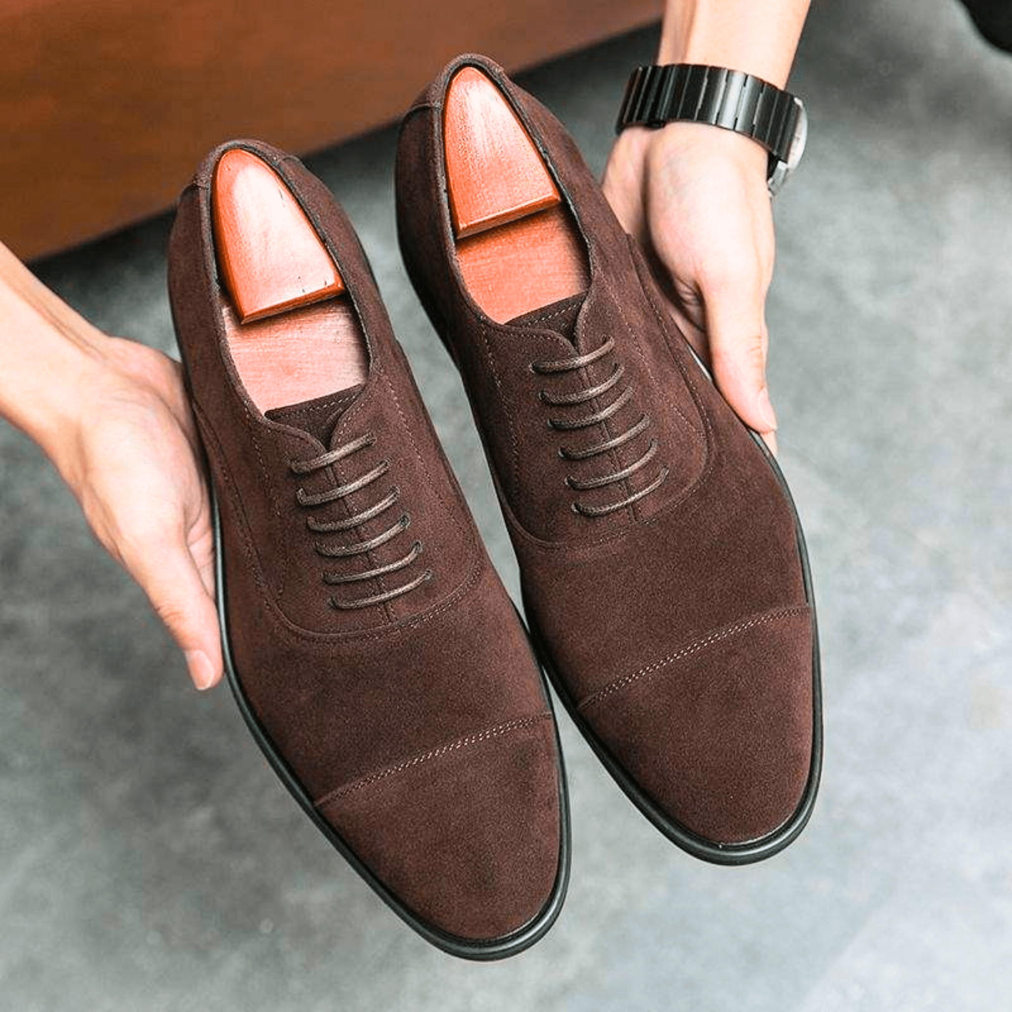 James Oxford Suede Shoes for Men