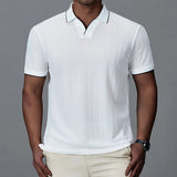 Julian Woven Collar Polo