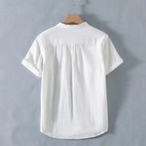 Calder Open Collar Cotton Shirt