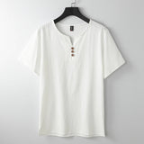 Castello Linen Button Tee